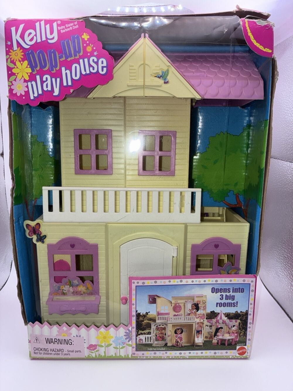 Barbie Kelly Expanding Pop-Up Playhouse Vintage Mattel 1999- Missing Slide READ